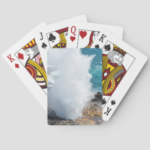 Spouting Horn in Kauai, Hawaii Playing Cards