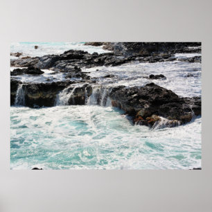 Spouting Horn in Kauai, Hawaii Poster