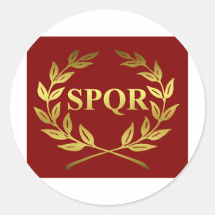 SPQR CLASSIC ROUND STICKER