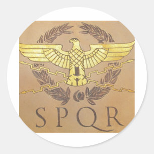 SPQR CLASSIC ROUND STICKER