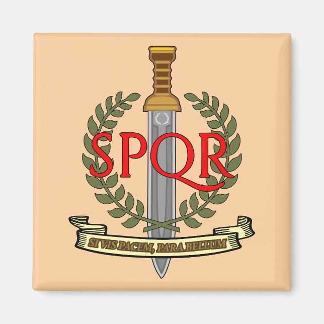 SPQR Gladius - Senatus Populusque Romanus Magnet (Front)