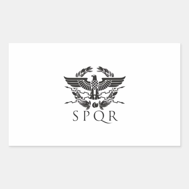 spqr hemblem.ai rectangular sticker (Front)