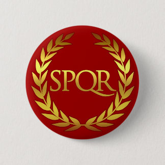 SPQR Roma 6 Cm Round Badge