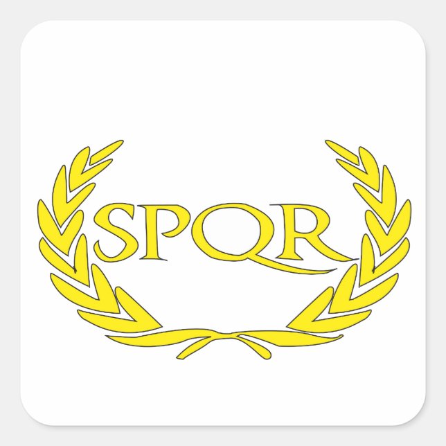 SPQR Roma Square Sticker (Front)