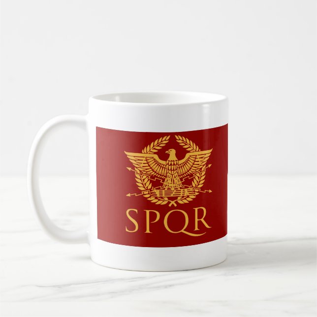 SPQR Roman Empire Eagle Mug  (Left)