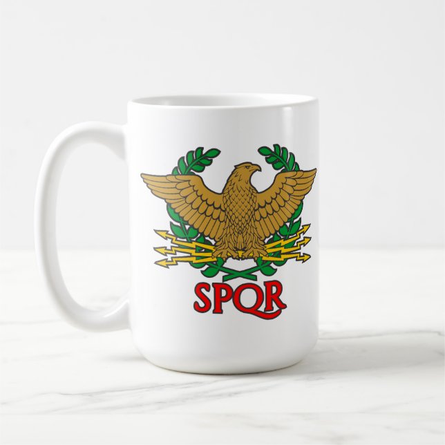 SPQR - Senatus Populusque Romanus Coffee Mug (Left)