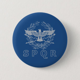SPQR The Roman Empire Emblem Button