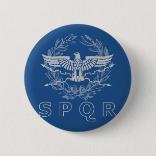 SPQR The Roman Empire Emblem Button