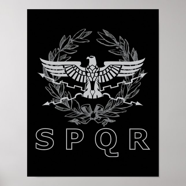 SPQR The Roman Empire Emblem Poster (Front)