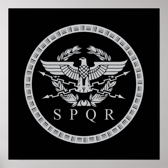 SPQR The Roman Empire Emblem Poster (Front)