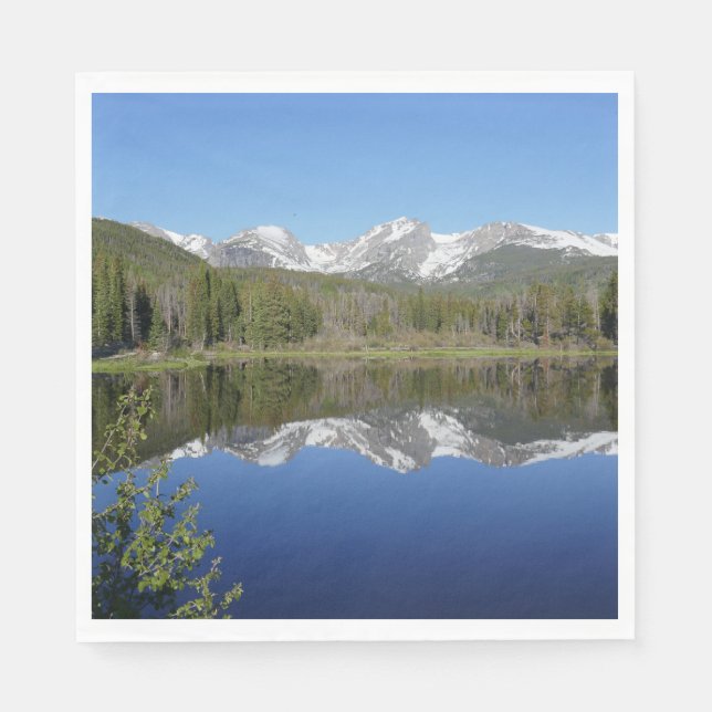 Sprague Lake I at Rocky Mountain National Park Napkin (Front)