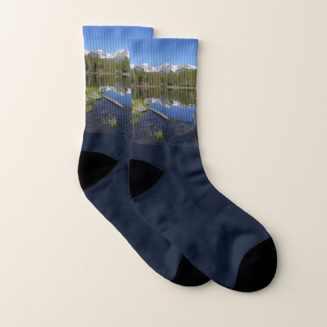 Sprague Lake II at Rocky Mountain National Park Socks (Pair)