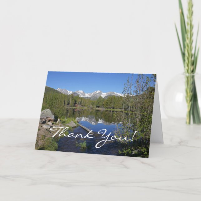 Sprague Lake II at Rocky Mountain National Park Thank You Card (Front)