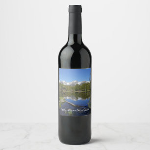 Sprague Lake II at Rocky Mountain National Park Wine Label