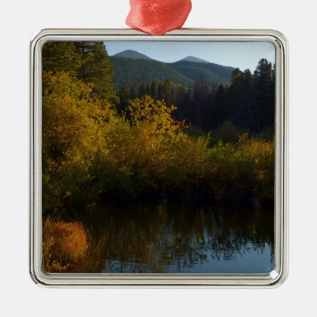 Sprague Lake in Fall Metal Ornament (Front)