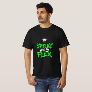Spray and Flex Graffiti Streetwear T-Shirt Design