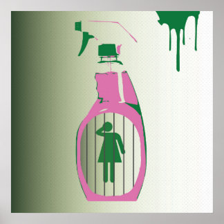 Spray Bottle Jail Poster