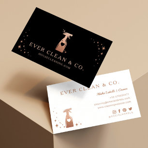 Spray Bottle Professional Maid & House Cleaning Business Card