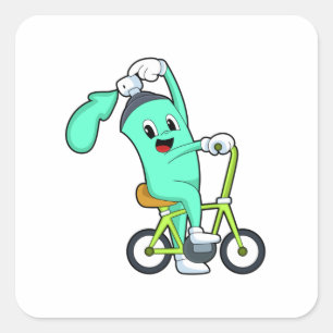 Spray can with Bicycle Square Sticker