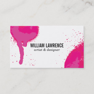 Spray   Expressive (hot pink) Business Card
