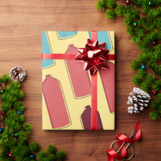 Spray Paint Can Pattern Wrapping Paper