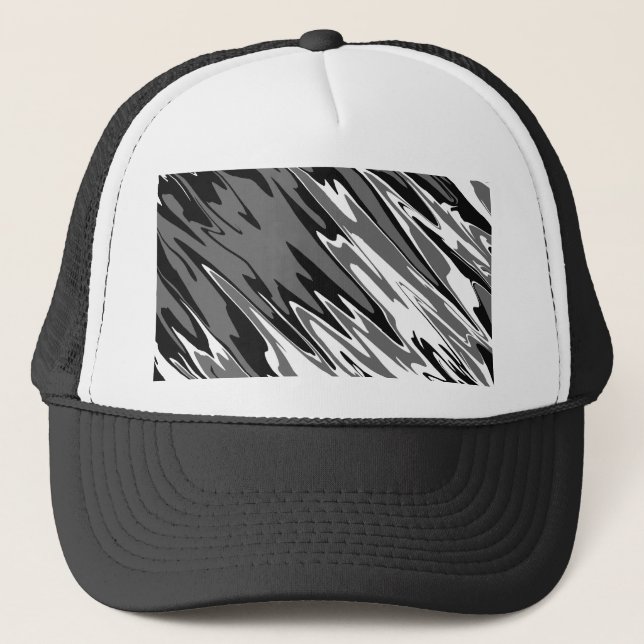 Spray Paint Dark Neutrals Trucker Hat (Front)