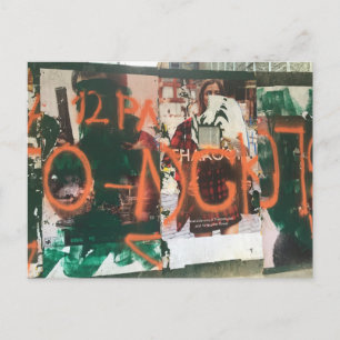 Spray Paint Graffiti Midtown Manhattan NYC Photo Postcard