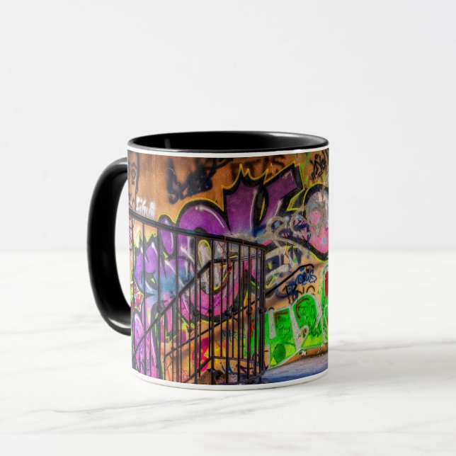 Spray Paint Graffiti Street Art Coffee Mug (Front Left)
