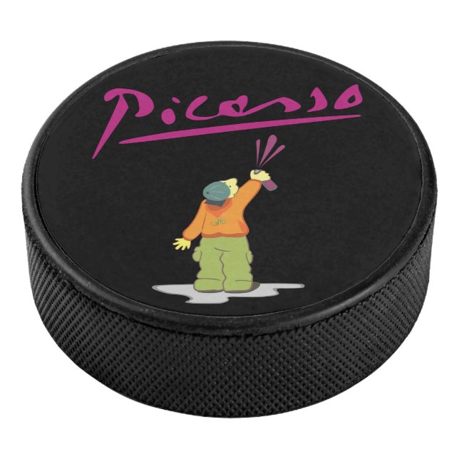 Spray Paint  Hockey Puck (3/4)