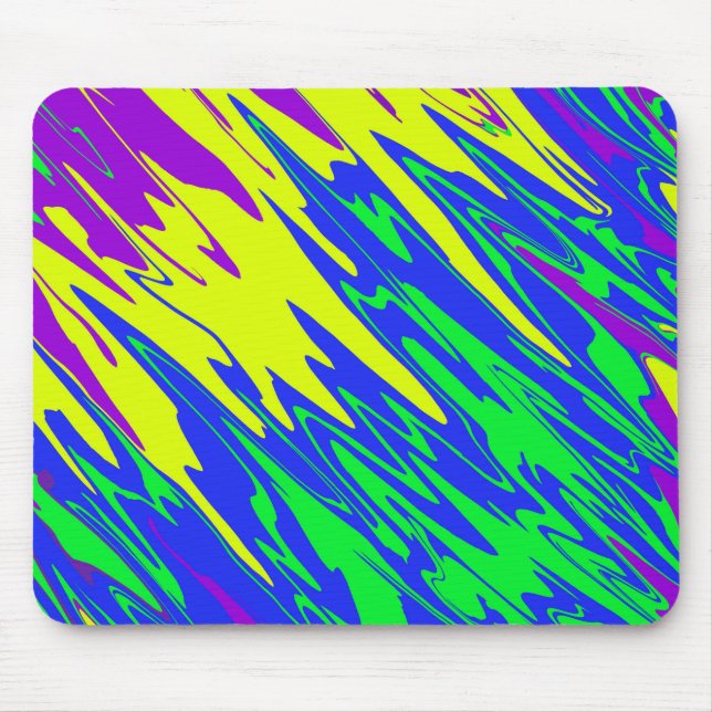 Spray Paint Mardi Gras Blue Mouse Pad (Front)