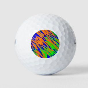 Spray Paint Orange Blue Lime Golf Balls