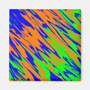 Spray Paint Orange Blue Lime Magnet