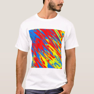 Spray Paint Red Yellow Blue T-Shirt