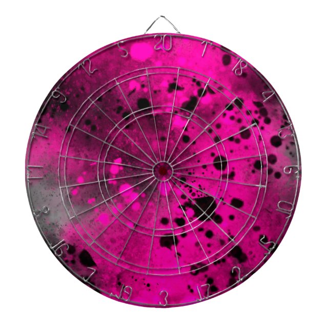 Spray Paint Splatter Effect Dartboard (Front)