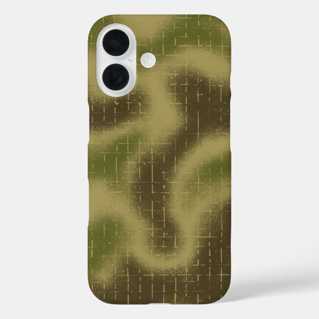 Spray Painted Tactical Camo Pattern Green Case-Mate iPhone Case (Back)