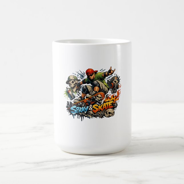 Spray & Skate Chaos Coffee Mug (Center)