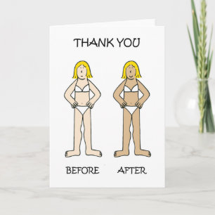 Spray Tan Technician Thank You. Thank You Card