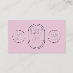 Spray Tan Woman Body Skin logo Business Card