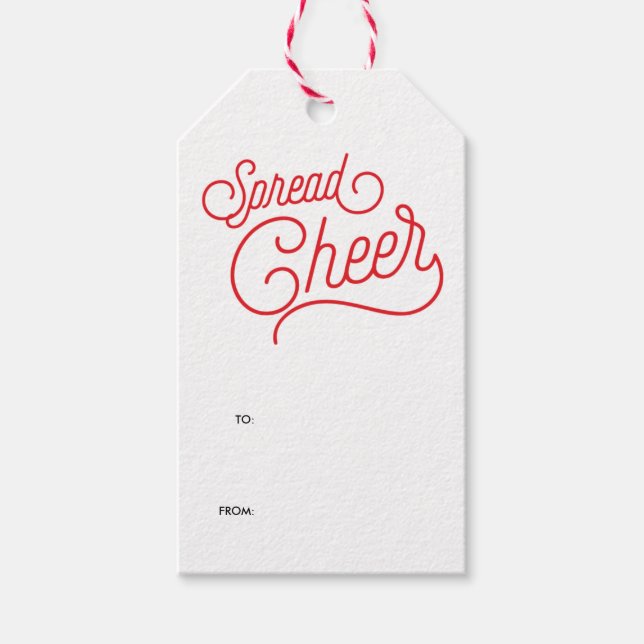 Spread Cheer Gift Tags (Front)
