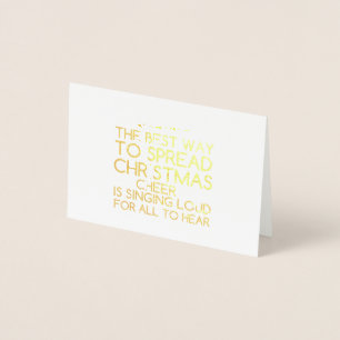 SPREAD CHRISTMAS CHEER FOIL CARD