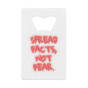 Spread facts, not fear neon sign transparent