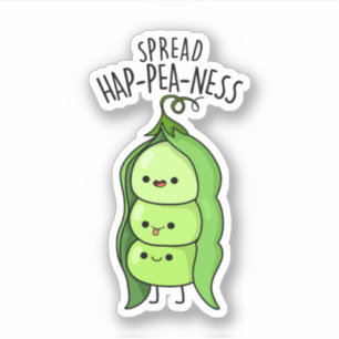 Spread Hap-pea-ness Funny Peas Pun 