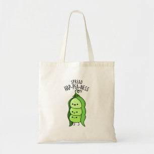 Spread Hap-pea-ness Funny Peas Pun  Tote Bag