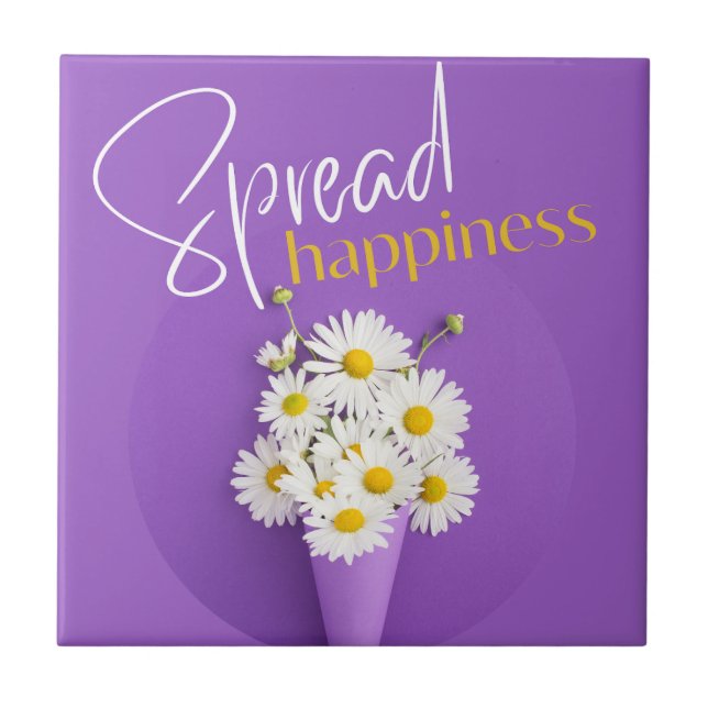 spread happiness ceramic tile (Front)