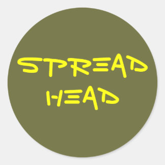 Spread Head Classic Round Sticker