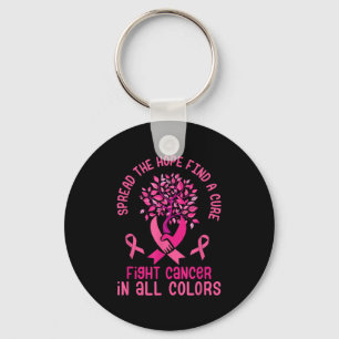 Spread Hope Find Cure Fight Cancer Breast Cancer S Key Ring