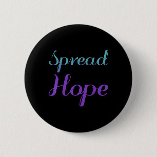 Spread Hope, Mental Health Awareness 6 Cm Round Badge