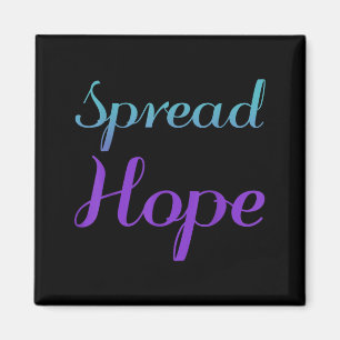 Spread Hope Suicide Prevention Awareness Design Magnet