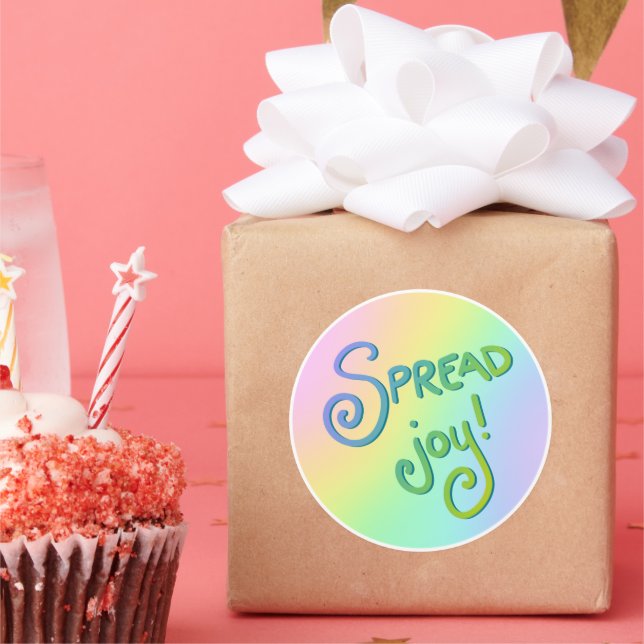 Spread Joy! Classic Round Sticker (Party)