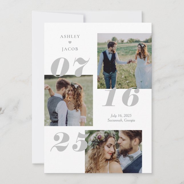 Spread Joy EDITABLE COLOR Save The Date Card (Front)